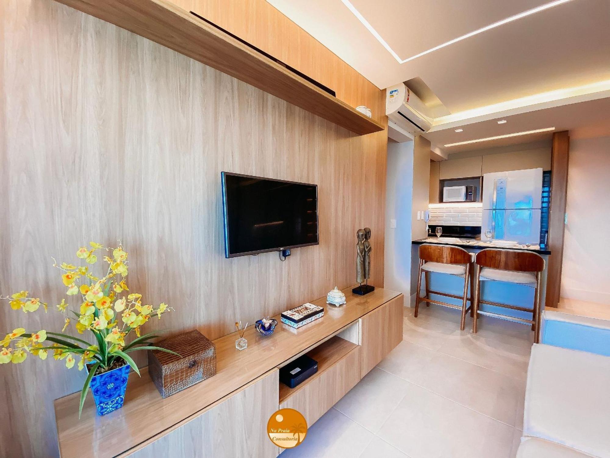 דירות סלבאדור Pe Na Areia, Piscina Borda Infinita, Vaga De Garagem, Portaria 24 Hs חדר תמונה